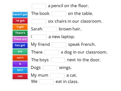 AUXILIARY VERBS (to be, can, have got)