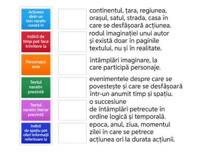 Textul narativ. Textul narativ literar.
