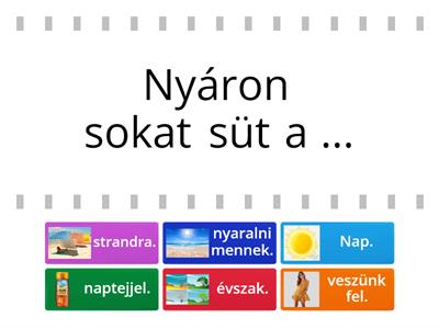 Nyár: mondatbefejezés