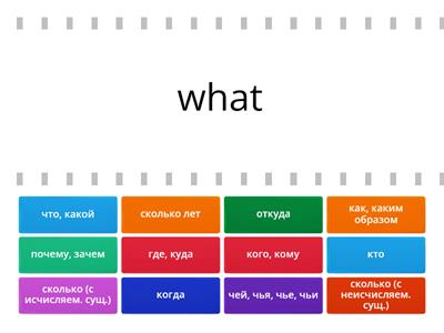 Rainbow English 4 Unit 1 Question words