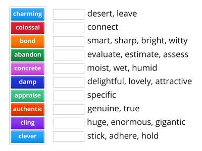 Vocabulary (B2, C1, C2) Toefl  practice