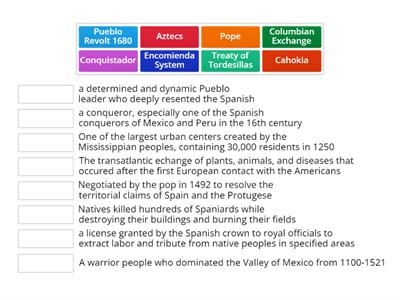 Period 1 Vocabulary- APUSH