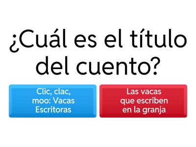 Clic, clac, moo: Vacas Escritoras