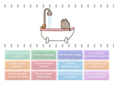 Щоденні справи котика