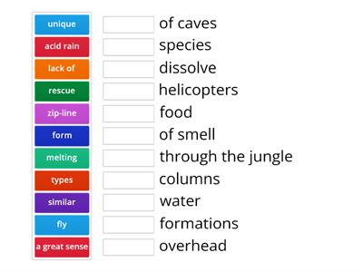 Starlight/City Star 7 - Unit 3 Collocations 3