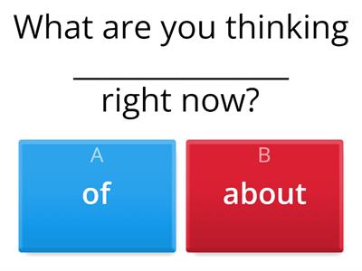 Verb + preposition