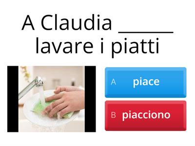 Il verbo piacere