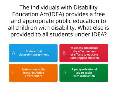 Assessment in Special Education