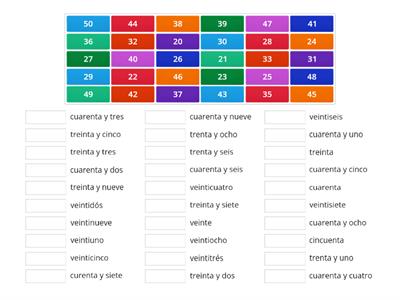 Números 20-50