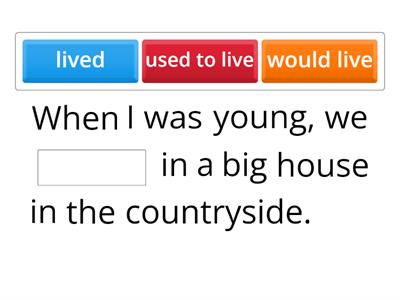 Past Habits -- Telling a Story with 'used to' and 'would'