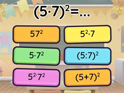 Степень произведения и частного