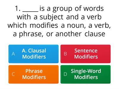 What i know with clauses! (pre- test)