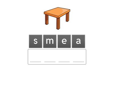 Ordena letras y crea palabras