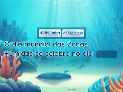 Quiz sobre o passado das zonas Húmidas 