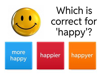 Comparative Adjectives Quiz