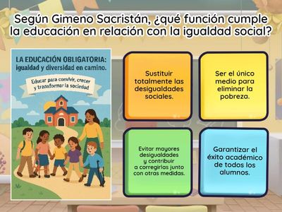 La educación obligatoria: su sentido educativo y social