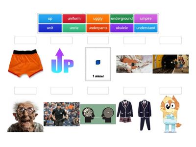 Letter Uu vocabulary