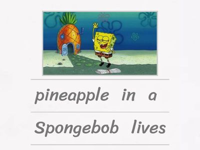 Present simple Spongebob