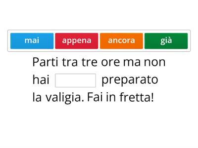 Già, ancora, appena o mai? 