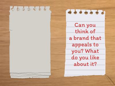 Conversation starter Brands B1