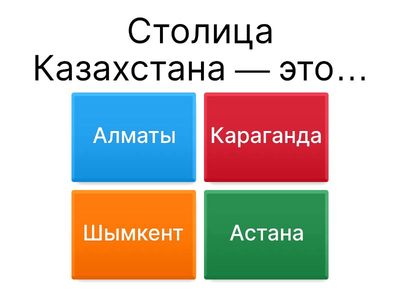 Викторина по географии