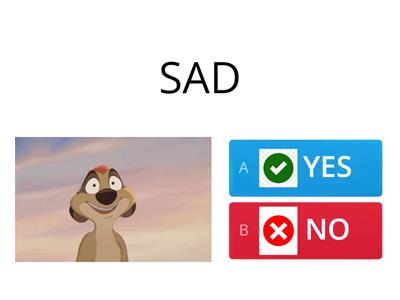 HAPPY OR SAD?  QUIZ