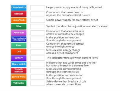 Circuit Components and Their Functions: Mix'n'Match