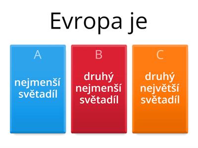 Evropa - kvíz