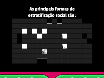 Estratificação e desigualdade sociais 