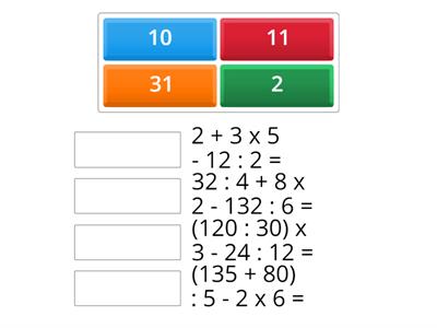 Operaciones  Combinadas