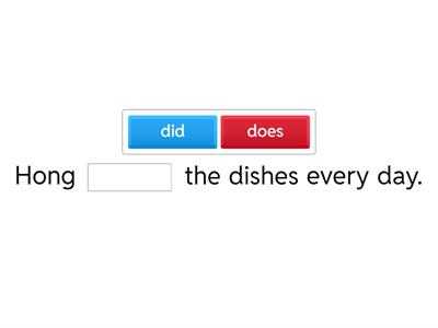 Irregular Past Tense