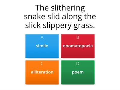 Poetic Technique Quiz
