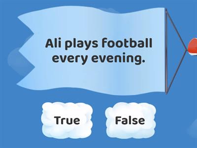 Simple Present Tense-Choose True or False Sentences