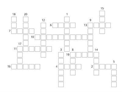 Wonen Kruiswoordpuzzel