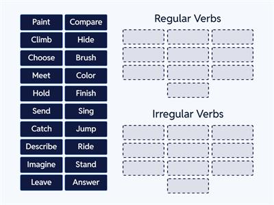 Regular and Irregular Verbs