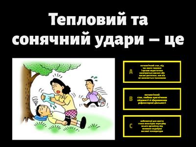 Тепловий та сонячний удар.Хімічні та термічні опіки.