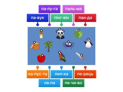 Слова зі звуком [п]