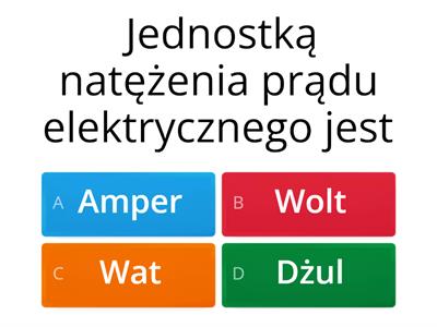 Jednostki i symbole - prąd elektryczny