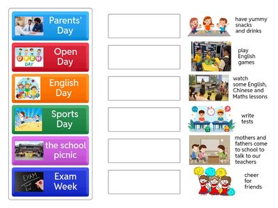 School events and activities 