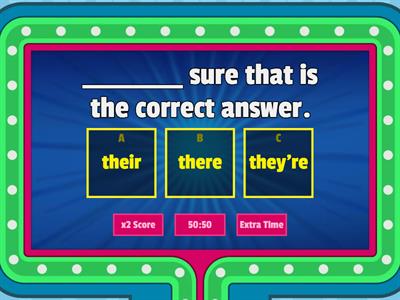  Their, They're and There