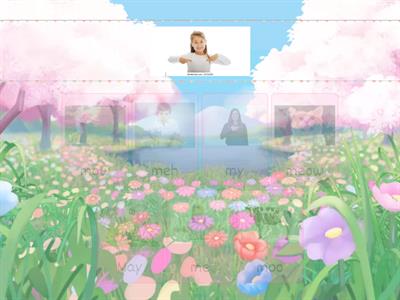 Initial M words- one syllable CV words