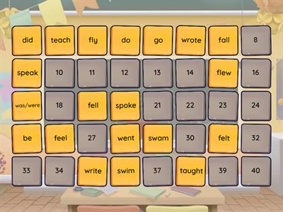 Past Simple - regular and irregular verbs