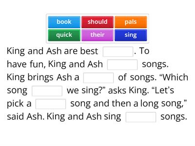 UFLI Lesson 51: ng /ŋ/ King and Ash Sing 