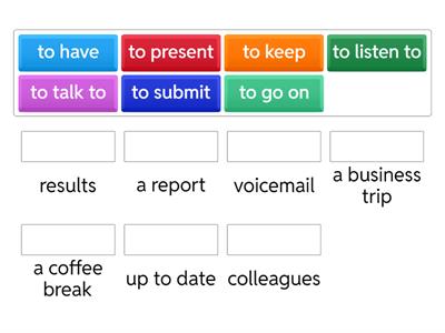 Collocations - work 2