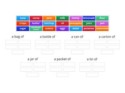 Focus 1 Unit 2.1 food containers