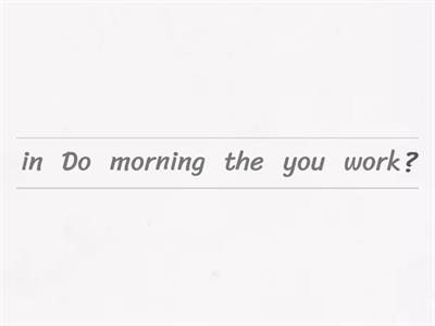 Present Simple: yes/no questions 