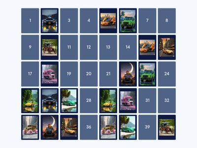 Найди пару, автомобили