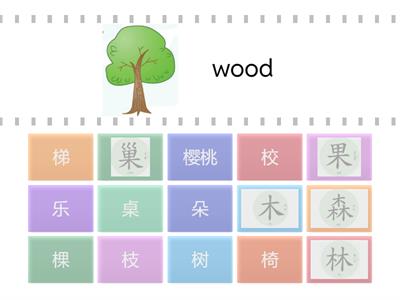 木林森果巢(木字旁的字）