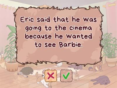 Reported speech pre-int practice