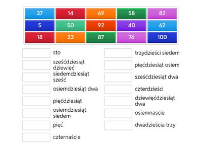 Liczebniki od 0-100